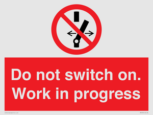 Do not switch on. Work in progress